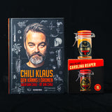 Carolina Reaper gift box + Swedish book den känns i öronen