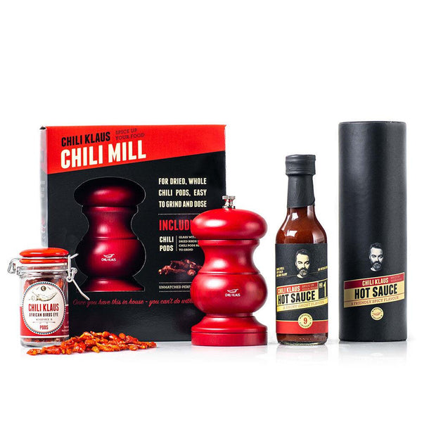 Spicy Dinner - Gift box w. Mill & hot sauce